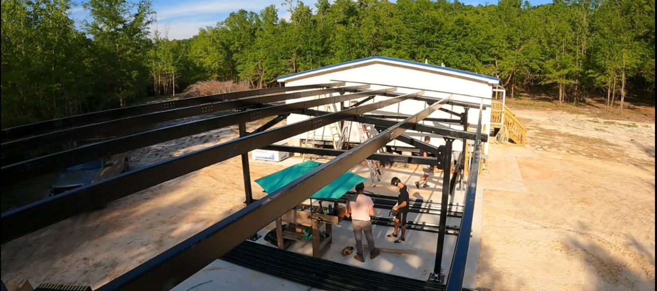 4-Car Carport, 48 Panels with Charging Station, Columbia County, FL